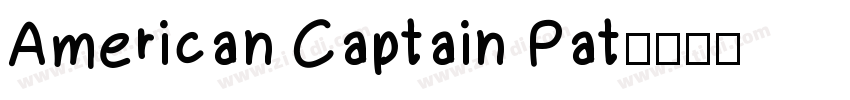 American Captain Pat字体转换